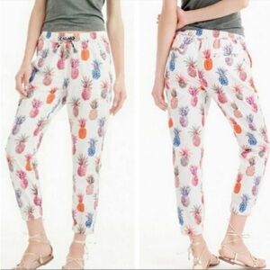 J Crew Ratti Pineapple Jogger Pants